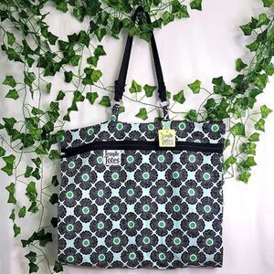 Temple Totes. Temple Dress Bag. Black and White Floral Women's Bag. NWT